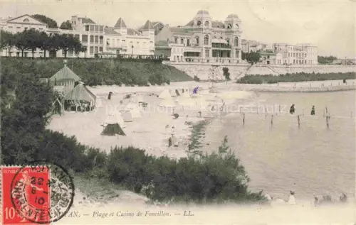 AK / Ansichtskarte ROYAN Poitiers-Charentes 17 Charente-Maritime Plage et Casino de Foncillon