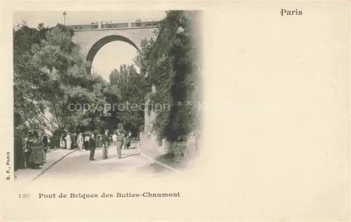 AK / Ansichtskarte BUTTES  Buttes-Chaumont PARIS 75 Pont de Briques des Buttes Chaumont