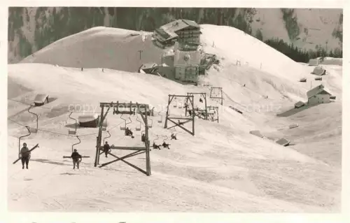 AK / Ansichtskarte Hochsoelden oetztal Tirol AT Skilift mit oetztaler Alpen