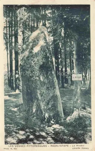 AK / Ansichtskarte Raon-l Etape Saint-Die 88 Vosges Le Menhir Libraire Romary