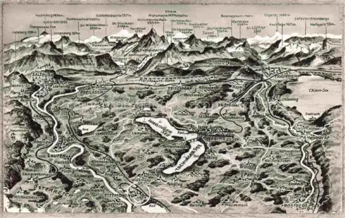 AK / Ansichtskarte Tittmoning Salzach Panoramakarte
