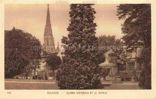 AK / Ansichtskarte MULHOUSE Muehlhausen 68 Haut-Rhin Square Steinbach et le Temple