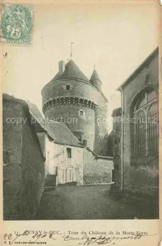AK / Ansichtskarte Arnay-le-Duc BEAUNE 21 Cote-d Or Tour du Chateau de la Motte Forte