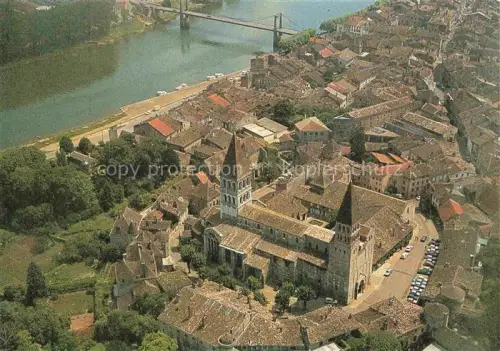 AK / Ansichtskarte Tournus MACON 71 Saone-et-Loire Vue aerienne de l'Abbaye St Philibert 