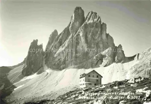 AK / Ansichtskarte Dolomiti  Dolomiten IT Comici Huette mit Zwoelfer
