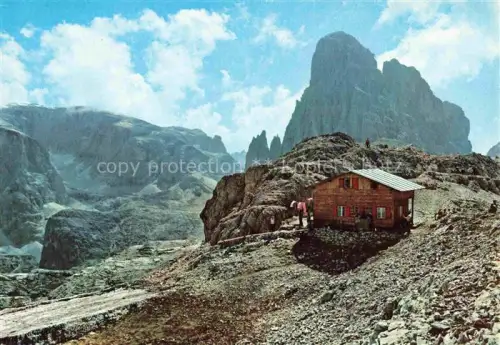 AK / Ansichtskarte Buellelejochhuette Rifugio Pian di  Cengia Panorama Monte Giralba Cime Dodici und Zwoelferkopf