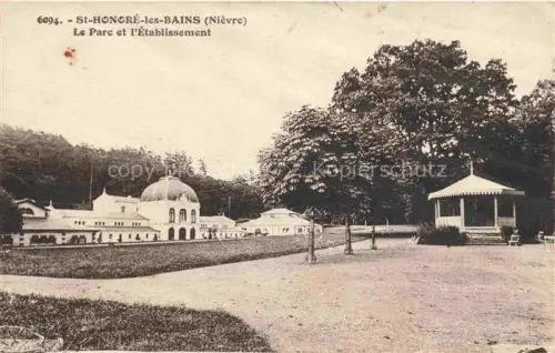 AK / Ansichtskarte St-Honore-les-Bains Chateau-Chinon 58 Nievre Le Parc et l Etablissement