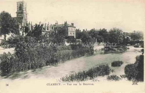 AK / Ansichtskarte CLAMECY 58 Nievre Vue sur le Beuvron
