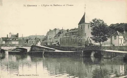 AK / Ansichtskarte CLAMECY 58 Nievre Eglise de Betheem et l Yonne