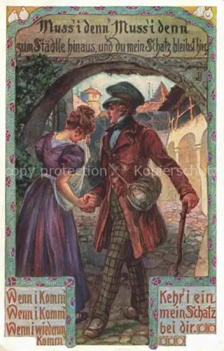 AK / Ansichtskarte VDA Volksliederkarte Nr.4 Verein Deutschtum Ausland Litho