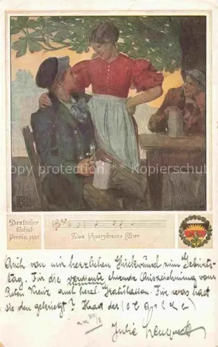 AK / Ansichtskarte DSV Schulverein Deutscher Nr. 463 das Schwarz Braune Bier Litho 