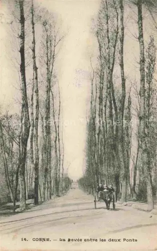 AK / Ansichtskarte COSNE -Cours-sur-Loire 58 Nievre La sevee entre les deux Ponts