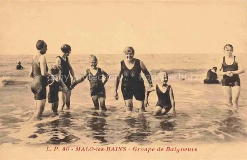AK / Ansichtskarte Malo-les-Bains Dunkerque 59 Nord Groupe de Baigneurs