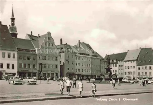 AK / Ansichtskarte FREIBERG  Sachsen Obermarkt