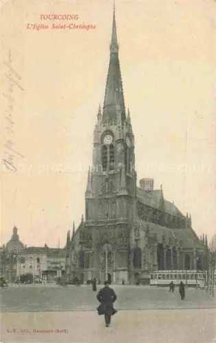 AK / Ansichtskarte TOURCOING LILLE 59 Nord Eglise Saint Christophe