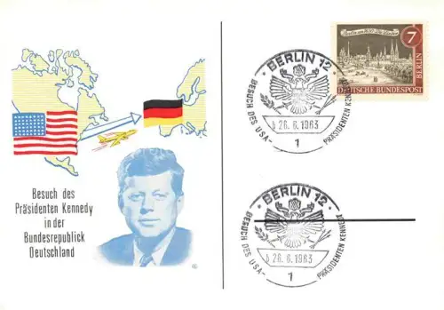 AK / Ansichtskarte KENNEDY John Fitzgerald (1917-1963) Politiker JFK Besuch in der Bundesrepublik Deutschland 