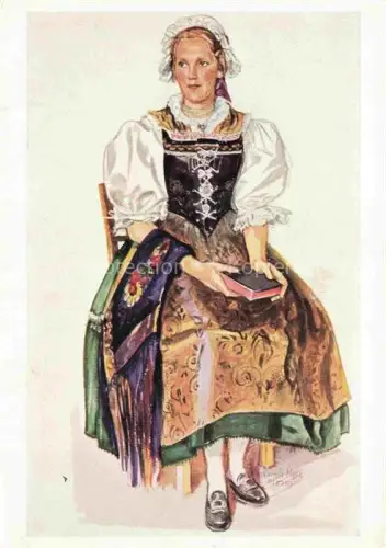 AK / Ansichtskarte Trachten  Costumes-- Egerlaenderin Erna Moser Piffl 