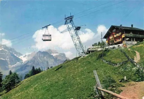 AK / Ansichtskarte SEILBAHN Cable-Car Telepherique Engelberg Schwebebahn Ristis Brunni 