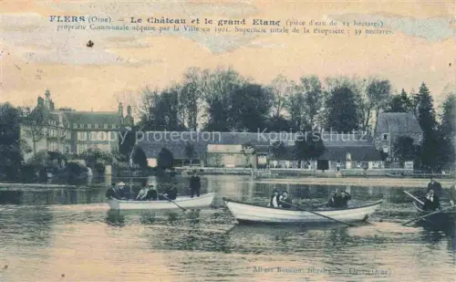 AK / Ansichtskarte Flers -de-l-Orne Argentan 61 Orne Le Chateau et le grand Etang