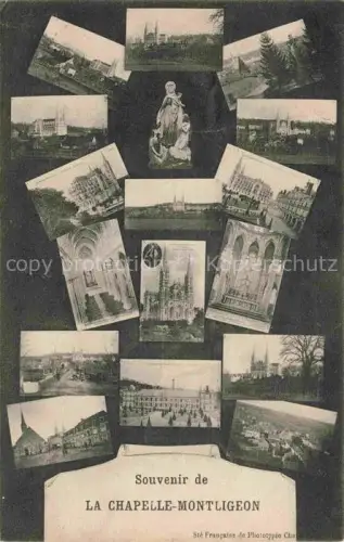 AK / Ansichtskarte La Chapelle-Montligeon Mortagne-au-Perche 61 Orne Souvenir