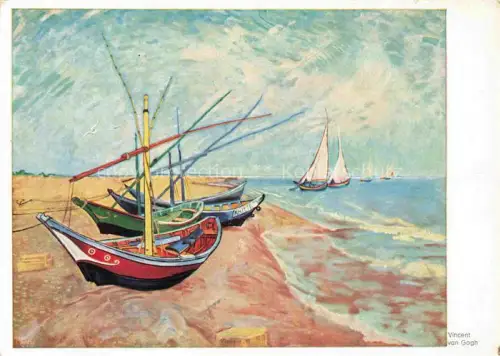 AK / Ansichtskarte GOGH van Vincent (1853-1890) Kuenstlerkarte Die Boote von Stes Maries 