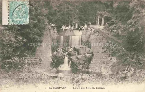 AK / Ansichtskarte Lac des Settons Montsauche-les-Settons Chateau-Chinon 58 Nievre Morvan Cascade
