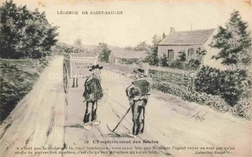 AK / Ansichtskarte Saint-Saulge NEVERS 58 Nievre L Empierrement des Routes