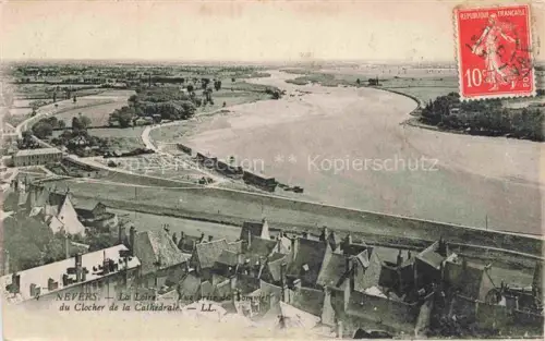 AK / Ansichtskarte NEVERS 58 Nievre Vue prise da Sommet Clocher la Cathedrale