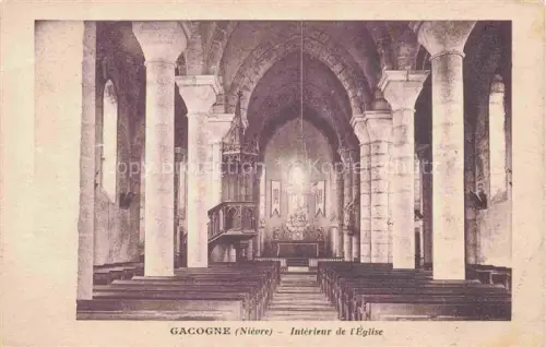 AK / Ansichtskarte Gacogne Clamecy 58 Nievre Interieur de l Eglise