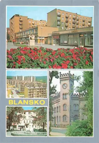 AK / Ansichtskarte Blansko Jihomoravsky Kraj CZ Svitavy stredisko prumslu Vychodisko do Moravskeho krasu Prvni zpravy pchazeji