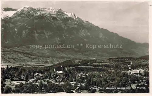 AK / Ansichtskarte Flueeli-Ranft Fluehli-Ranft OW Kurhaus Nunalphorn mit Pilatus