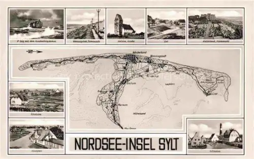 AK / Ansichtskarte SYLT Insel Schleswig-Holstein D-Zug Hindenburgdamm Wenningstedt Rantum List Westerland 