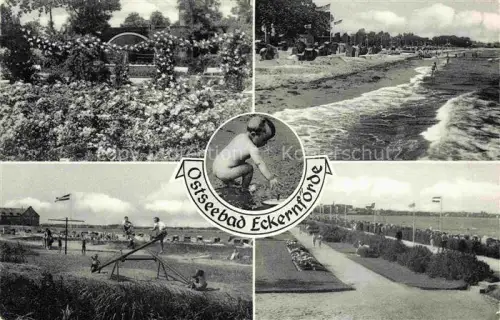 AK / Ansichtskarte ECKERNFoeRDE Ostseebad Park Strand Spielplatz Promenade