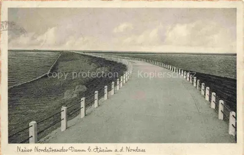 AK / Ansichtskarte HUSUM  Nordfriesland Norsee Schleswig-Holstein Neuer Nordstrander Damm