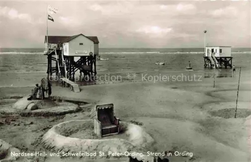 AK / Ansichtskarte St Peter-Ording Nordfriesland Schleswig-Holstein Strandpartie