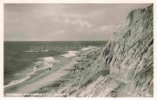 AK / Ansichtskarte WENNINGSTEDT Sylt Rotes Kliff