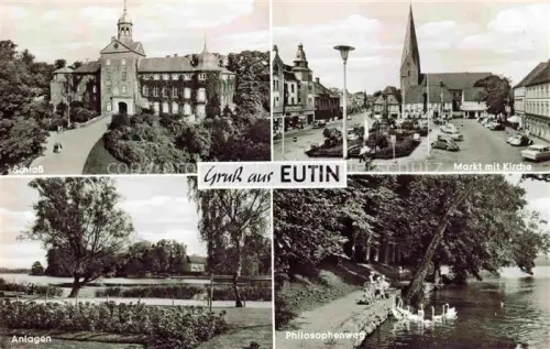 AK / Ansichtskarte Eutin Schleswig-Holstein Schloss Markt Kirche Anlagen Philosophenweg