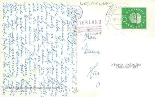 AK / Ansichtskarte WESTERLAND Sylt Strand Promenade