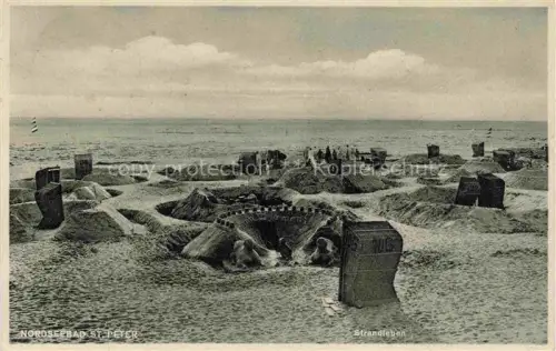 AK / Ansichtskarte St Peter-Ording Nordfriesland Schleswig-Holstein Strandpartie