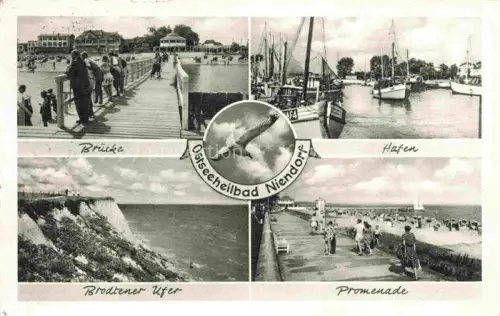 AK / Ansichtskarte NIENDORF  Ostseebad Timmendorferstrand Bruecke Hafen Brodtener Ufer Promenade