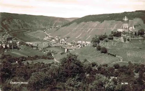AK / Ansichtskarte Cochem Kochem Mosel Fliegeraufnahme
