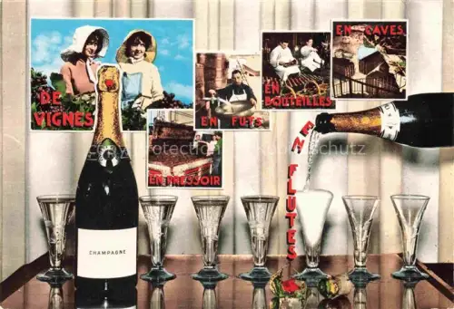 AK / Ansichtskarte Wein Wine Vin Vino-- Champagne 