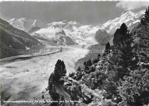 AK / Ansichtskarte Gletscher Ferner Glacier Glaciar Ghiacciaio-- Morteratsch Piz Palue Bernina 