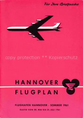 AK / Ansichtskarte Flughafen Airport Aeroporto Hannover Flugzeug Plan