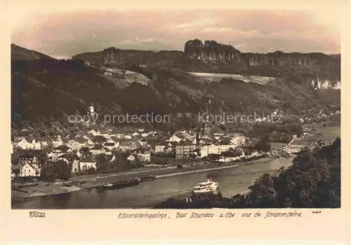 AK / Ansichtskarte Foto Hahn Nr. 4021 Elbsandsteingebirge Bad Schandau Schrammsteine 