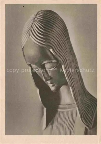 AK / Ansichtskarte BENTELE Fidelis Skulpturen Sculptures Sculpturi-- Madonna Holzplastik 