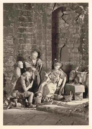 AK / Ansichtskarte Krippe Weihnachtskrippe Crib Copier Anbetung der Hirten Muenchen 