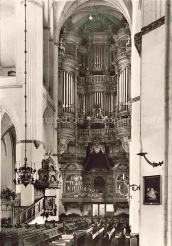 AK / Ansichtskarte Orgel Kirchenorgel Organ Orgue Ristock Kirche St Marien Fuerstenempore  