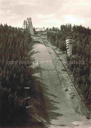 AK / Ansichtskarte Ski-Flugschanze Skiflugschanze-- Oberhof Thuer. am Rennsteig 