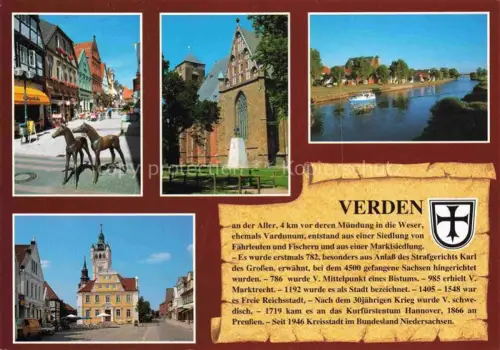 AK / Ansichtskarte Chronik-AK Verden Aller Rathaus 
